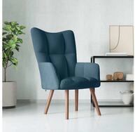 vidaXL Sessel vidaXL Relaxsessel Blau Samt