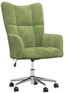 vidaXL Sessel Relaxsessel Hellgr&uuml;n Samt (1-St)