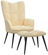 vidaXL Sessel Relaxsessel Loungesessel Sessel Polsterstuhl mit Hocker...