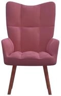 vidaXL Relaxsessel, Sessel Rosa Samt