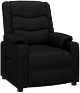 vidaXL Sessel Relaxsessel Schwarz Kunstleder (1-St)