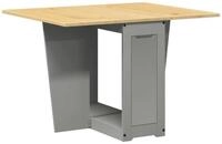 vidaXL Esstisch Butterfly-Esstisch Klappbar Corona Grau Massivholz Kiefer (1-St)
