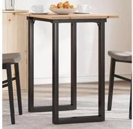vidaXL Esstisch Esstisch O-Gestell 80x50x75,5 cm Massivholz Kiefer & Stahl...