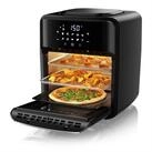Arendo Hei&szlig;luftfritteuse mit Zubeh&ouml;r, Airfryer 12L, 3in1 Edelstahl