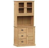 vidaXL Highboard Highboard VIGO 78x40x175 cm Massivholz Kiefer (1 St)