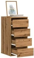 vidaXL Kommode, Kommode Artisan-Eiche 40x41x76 cm Holzwerkstoff