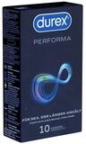durex Kondome Performa Packung mit, 10 St., ausdauernde Markenkondome f&uuml;r einen