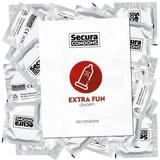 Secura Kondome Extra Fun Kondome mit Noppen, Packung mit, 100 St., Kondome mit