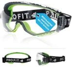 PRO FIT Arbeitsschutzbrille T-Spex, klare Vollsichtbrille, Beschlagfreie