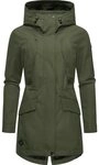 Ragwear Regenmantel Begonia Wasserdichter Damen &Uuml;bergangsmantel mit gro&szlig;er...