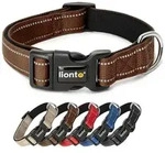 lionto Hunde-Halsband reflektierend, verstellbare L&auml;nge 40-60 cm L braun,...
