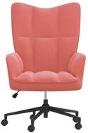 vidaXL Relaxsessel, Sessel Rosa Samt