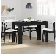 vidaXL Esstisch, Esstisch Schwarz Eichen-Optik 120x60x76 cm Holzwerkstoff