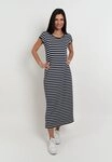 Seidel Moden Sommerkleid lang, mit Streifen-Design, MADE IN GERMANY