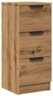 vidaXL Kommode NA Kommode Schubladenschrank Sideboard Artisan-Eiche 30x30x70 cm...