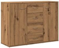 vidaXL Sideboard NA Sideboard Anrichte Schrank Lowboard Artisan-Eiche 88x30x64...