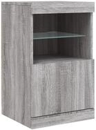 vidaXL Sideboard Sideboard mit LED-Leuchten Grau Sonoma 41x37x67 cm (1 St)