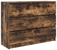 vidaXL Kommode NA Kommode Schubladenschrank Sideboard R&auml;uchereiche 100x35x76 cm