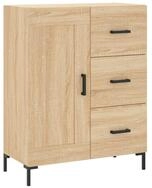 vidaXL Sideboard, Kommode Sonoma-Eiche 69,5x34x90 cm Holzwerkstoff