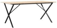 vidaXL Esstisch Esstisch X-Gestell 180x90x75 cm Massivholz Kiefer und Stahl...