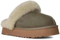 Hausschuh UGG "W DISQUETTE", Damen, Gr. 5 (36), braun (khaki, natur), Lammfell,