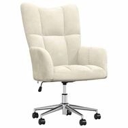 vidaXL Sessel Relaxsessel Cremewei&szlig; Samt (1-St)