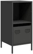 vidaXL Sideboard Sideboard Schwarz 35x39x73,5 cm Kaltgewalzter Stahl (1 St)