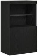 vidaXL Sideboard LED-Sideboard Schwarz 60 x 37 x 100 cm Holzwerkstoff (1 St)