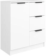 vidaXL Sideboard NA Sideboard Wei&szlig; 60x30x70 cm Spanplatte Kommode Schubladen