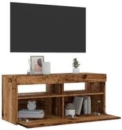 vidaXL TV-Schrank NA Lowboard Medienboard TV- Schrank TV-Wandschrank mit LED...