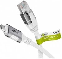 Goobay Goobay Ethernet-Kabel USB-C 3.2 > RJ-45, 3m Netzwerkkabel, USB-C auf...