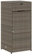 vidaXL Gartenbox, Gartenschrank Grau 55x55x111 cm Poly Rattan