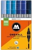 MOLOTOW Permanentmarker Acrylmarker One4All Twin Blue Set