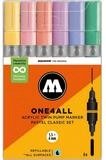 MOLOTOW Permanentmarker Acrylmarker One4All Twin Pastel Classic Set
