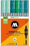MOLOTOW Permanentmarker Acrylmarker One4All Twin Tropical Set