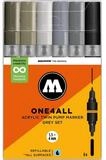 MOLOTOW Permanentmarker Acrylmarker One4All Twin Grey Set