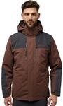 3-in-1-Funktionsjacke JACK WOLFSKIN "JASPER 3IN1 JKT M", Herren, Gr. S, braun (hot