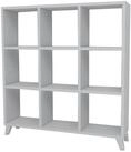 en.casa Standregal, Svedala B&uuml;cherregal 88x88x20cm, 9 F&auml;cher, Wei&szlig;