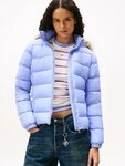 Tommy Jeans Steppjacke TJW BASIC HOODED DOWN JACKET EXT mit Logostickerei