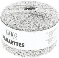 LANG YARNS PAILLETTES H&auml;kelwolle, 112 m (25 Gramm), gl&auml;nzendes Effektgarn mit