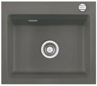 Systemceram K&uuml;chensp&uuml;le KeraDomo Kara 57 Handbedienung Sonder Lava 80, 57,5/510 cm