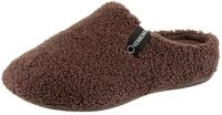 Pantoffel VERBENAS "YORK GALES", Damen, Gr. 37, braun (dunkelbraun), Textil, Schuhe