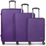 Franky Trolleyset Dallas 3.0, 4 Rollen, (3-teilig, 3 tlg), Polypropylen lila