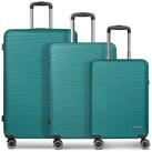 Franky Trolleyset Dallas 3.0, 4 Rollen, (3-teilig, 3 tlg), Polypropylen blau