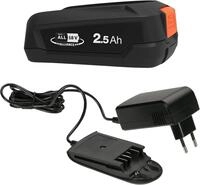 GARDENA Starter-Kit P4A 1 x PBA 18V/45 2,5 Ah + AL 18V-20 Akku Starter-Set