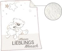 Babydecke Jonas Lieblingsmensch, Herding, mit niedlichem Motiv, Kuscheldecke