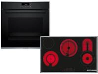 BOSCH Backofen-Set, mit Teleskopauszug nachr&uuml;stbar, Pyrolyse-Selbstreinigung, Timer,