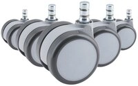 hjh OFFICE Stuhlrolle Stuhlrollen 5X Rolo Move 60 11Mm/60Mm, (5er Pack),