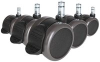 hjh OFFICE Stuhlrolle Stuhlrollen 5X Rolo Stop 11Mm/65Mm, (5er Pack),...