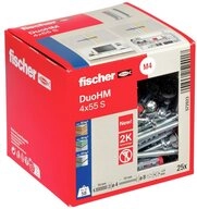 Fischer D&uuml;bel-Set Fischer 572923 DuoHM 4x55 S PH TX Hohlraumd&uuml;bel 55 mm 25 St.